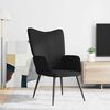vidaXL Chill Chair Black Fabric (100% polyester), steel Standard Modern
