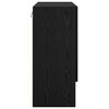 vidaXL Wall-Mounted Cabinet Black Oak 23.62 x 12.20 x 27.56 in
