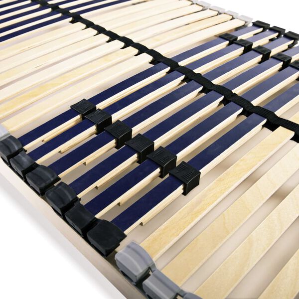 vidaXL Slatted Bed Bases without Mattress 2 pcs with 42 Slats 90 x 78.7 "