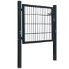 vidaXL 2D Fence Gate (Single) Anthracite Grey 39.4x31.5"