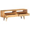 vidaXL TV Cabinet Natural wood Solid mango wood Medium TV Cabinet