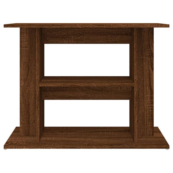 vidaXL Aquarium Stand Brown Oak Engineered Wood 31.5 x 13.8 x 23.6 in