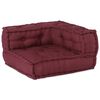 vidaXL Pouffe Maroon 100% cotton 55.1 x 27.6 x 14.2 in Modular Pouffe