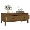 vidaXL Coffee Table Honey brown Solid pine wood Medium Coffee Table