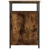 vidaXL Bedside Cabinet Set of 2 Smoked oak Engineered wood