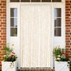vidaXL Fly Curtain Beige and White 35.4x86.6" Chenille