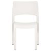 vidaXL Garden Chair Set of 2 White Polypropylene Standard Stackable