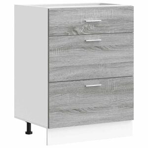 vidaXL Kitchen Base Cabinet Gray Sonoma Engineered Wood Standard