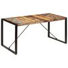 vidaXL Dining Table Unique due to reclaimed wood (multicoloured)