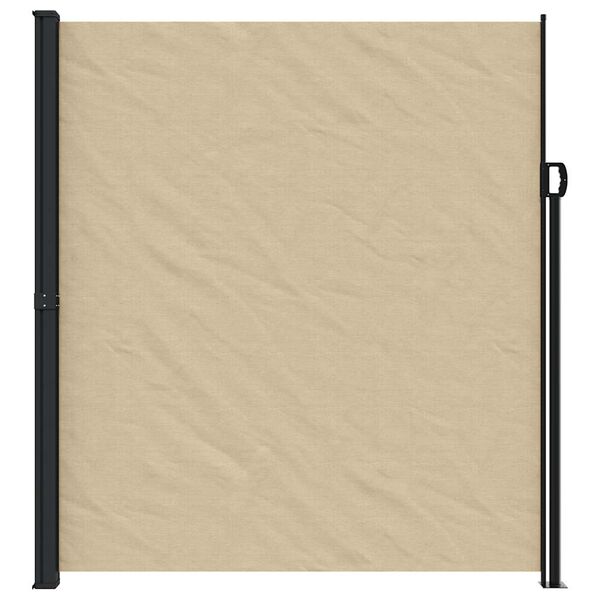 vidaXL Retractable Side Awning Beige
