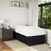 vidaXL Bed Frame Black Velvet Twin Bed Frame Rectangular Modern