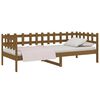 vidaXL Day Bed Honey Brown Solid Pine Wood Single
