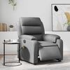 vidaXL Electric Massage Recliner Chair Grey Faux Leather, Metal, Wood
