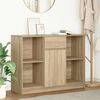 vidaXL Sideboard Sonoma Oak Engineered Wood 39.8 x 13.8 x 29.9 in
