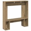 vidaXL Fireplace Surround Artisan Oak 31.9x7.1x32.3" Engineered Wood