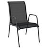 vidaXL Garden Dining Set Black, Anthracite
