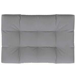 vidaXL Pallet Cushion Gray 100% polyester 47.2x31.5x4.7 in