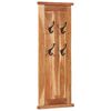 vidaXL Coat Rack Set of 2 Varied wood grain Solid acacia wood
