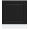 vidaXL Dishwasher Panel Black Engineered wood Medium Dishwasher Panel