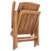 vidaXL Reclining Patio Chairs with Cushions 6 pcs Solid Teak Wood (3x48980+314115)