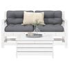 vidaXL Garden Sofa Set White Solid pine wood 3 Piece Set