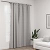 vidaXL Linen-Look Blackout Curtain with Hooks Grey 114.2x96.5"