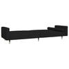 vidaXL Sofa Bed Black Velvet 86.6 x 33.3 x 27.2 in