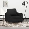 vidaXL Sofa Chair Black Faux leather, metal, foam Single Durable