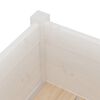 vidaXL Planter White Solid pinewood 12x12x27.6 in Durable Planter