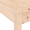 vidaXL Garden Bar Set Natural Wood Solid pine wood Medium Footrest