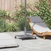 vidaXL Parasol Base Dark Grey Wood Look 17.72 x 17.72 x 12.40 in