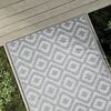 vidaXL Patio Carpet ARAKIL Grey 47.2x70.9" PP