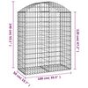 vidaXL Gabion Basket Silver Galvanized Iron Large Decorative Inlays