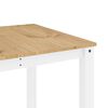 vidaXL Dining Set White Solid pine wood Large Durable Dining Set