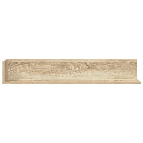 vidaXL Wall Shelves 2 pcs Sonoma Oak 39.4x6.5x6.5" Engineered Wood