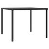 vidaXL Garden Dining Set Black PE rattan, powder-coated steel Large