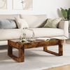 vidaXL Coffee Table Smoked Oak Engineered Wood Coffee Table Rectangular