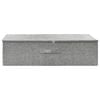 vidaXL Storage Box Fabric 27.6x15.7x7.1" Grey
