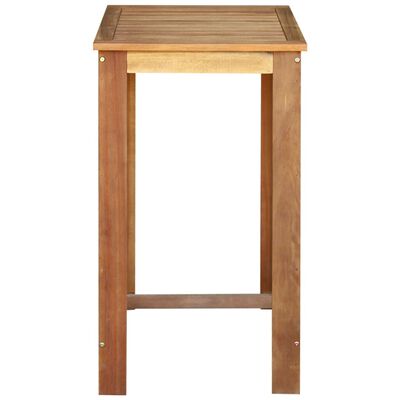 vidaXL Bar Table Solid Acacia Wood 23.6"x23.6"x41.3"