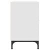 vidaXL Bedside Table with Drawer White 49 x 36 x 61 cm Engineered wood