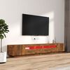 vidaXL TV Cabinet Set Smoked Oak Engineered Wood Large TV Cabinet Set