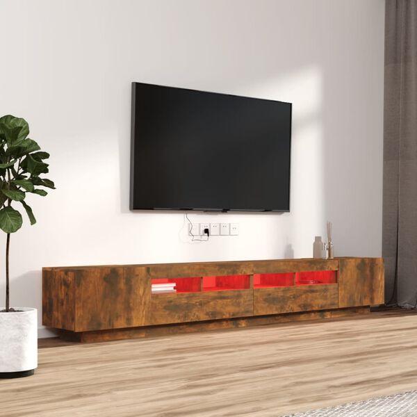vidaXL TV Cabinet Set Smoked Oak Engineered Wood Large TV Cabinet Set