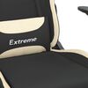 vidaXL Gaming Chair Black and Cream Fabric (100% polyester), metal, plywood