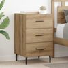 vidaXL Bedside Cabinet Artisan Oak 15.75 x 15.75 x 25.98 in