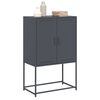 vidaXL Highboard Anthracite Steel 27.0x15.2x42.1 in Highboard