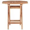 vidaXL Outdoor Table Fine sanded teak Solid Teak wood Small Foldable