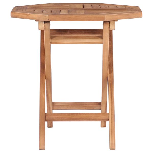 vidaXL Outdoor Table Fine sanded teak Solid Teak wood Small Foldable