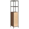 vidaXL Bathroom Cabinet Brown Oak Engineered wood Medium Adjustable Feet