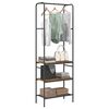 vidaXL Clothes Rack with Shelves Other Old wood 60 x 30 x 171 cm