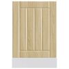 vidaXL Dishwasher Panel Sonoma oak Engineered wood 17.7 x 0.6 x 26.4 in